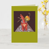 Hahn mit Habanero-Karte Karte (Gelbe Blume)