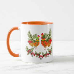 Hahn mit Henne Tasse