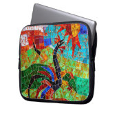 Hahn-Mosaik - Murano Italien Laptopschutzhülle (Vorderseite Links)