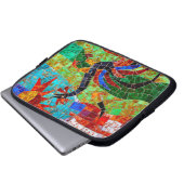 Hahn-Mosaik - Murano Italien Laptopschutzhülle (Vorne Knopf)