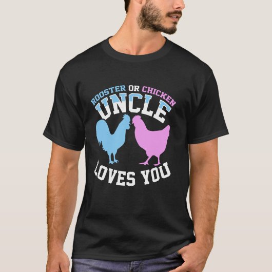 Hahn oder Huhn Onkel liebt dich T-Shirt (Vorderseite)