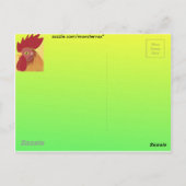Hahn Postkarte (Rückseite)