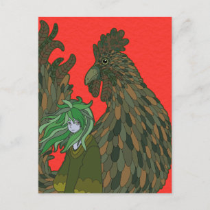 Hahn Postkarte