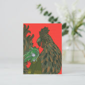 Hahn Postkarte (Stehend Vorderseite)