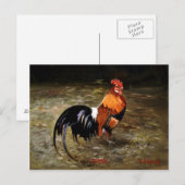 Hahn Postkarte (Vorne/Hinten)