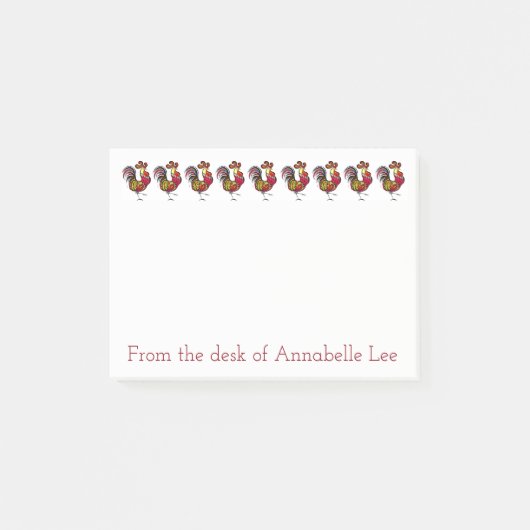 Hahn-Reihe Post-it Klebezettel (Vorderseite)