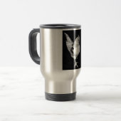 HAHN-REISE-TASSE: BLEISTIFT-KUNST REISEBECHER (Vorderseite Links)