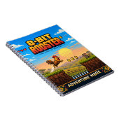 Hahn, Retro-8-Bit-Pixelkunst Notizblock (Rechte Seite)