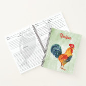 Hahn Rezept Notizbuch (Innenseite)