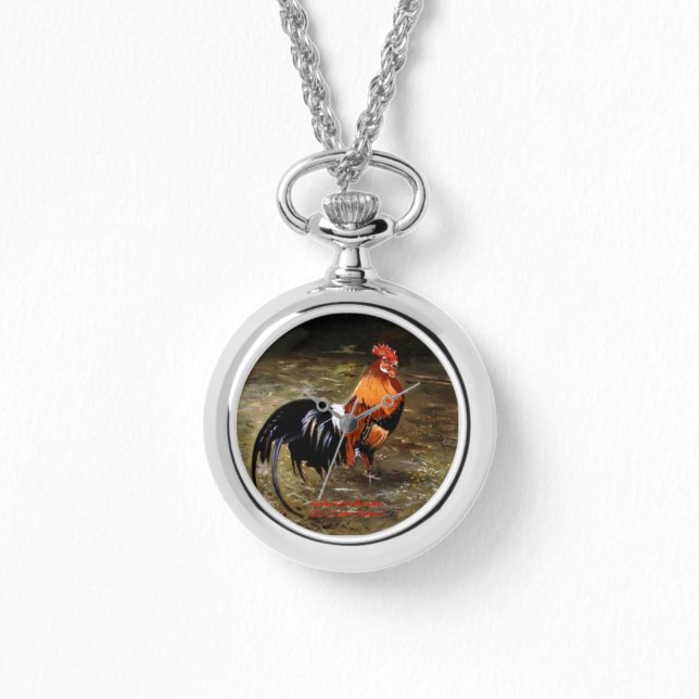 Hahn/Rooster/Gallisch Armbanduhr (Vorderseite)
