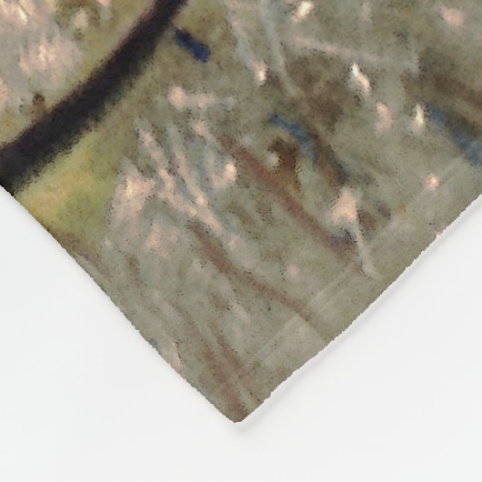 Hahn/Rooster/Gallisch Fleecedecke (Ecke)