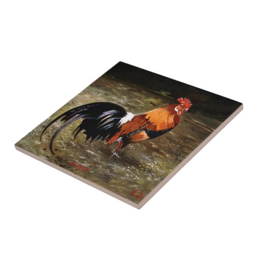 Hahn/Rooster/Gallisch Fliese (Seite)