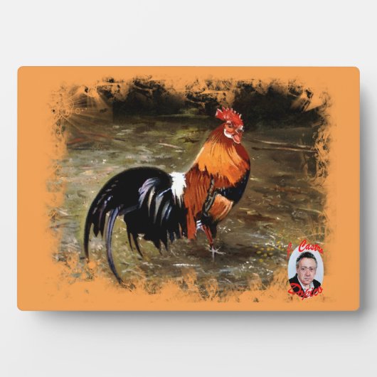 Hahn/Rooster/Gallisch Fotoplatte (Vorderseite)
