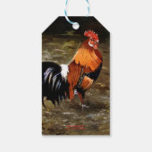 Hahn/Rooster/Gallisch Geschenkanhänger (Rückseite)