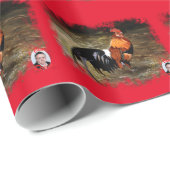 Hahn/Rooster/Gallisch Geschenkpapier (Rolleneckpunkt)