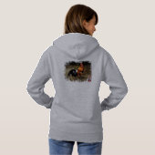 Hahn/Rooster/Gallisch Hoodie (Schwarz voll)