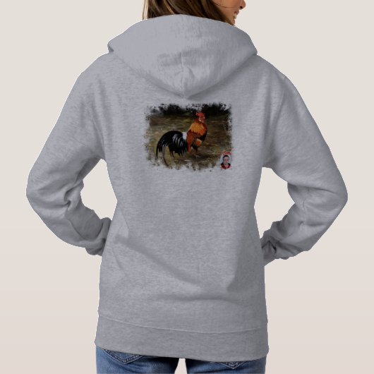 Hahn/Rooster/Gallisch Hoodie (Rückseite)