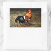 Hahn/Rooster/Gallisch Rechteckiger Aufkleber (Tasche)