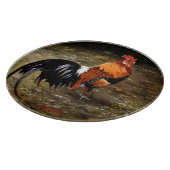 Hahn/Rooster/Gallisch Schneidebrett (Ecke)