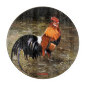Hahn/Rooster/Gallisch Schneidebrett (Vorderseite)