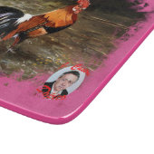 Hahn/Rooster/Gallisch Schneidebrett (Ecke)