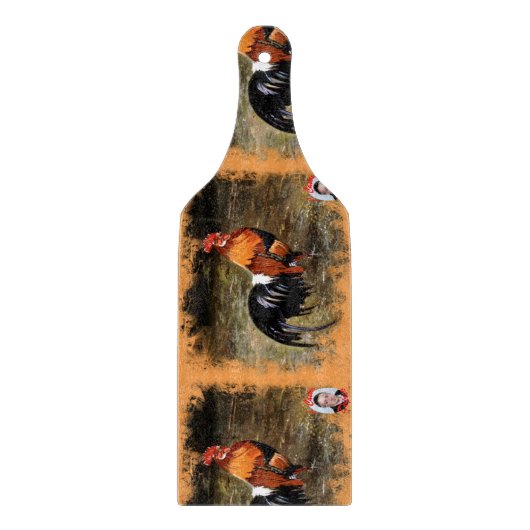 Hahn/Rooster/Gallisch Schneidebrett (Vorderseite)