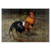 Hahn/Rooster/Gallisch Schneidebrett (Vorderseite)