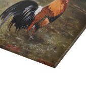 Hahn/Rooster/Gallisch Schneidebrett (Ecke)