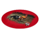 Hahn/Rooster/Gallisch Schneidebrett (Ecke)
