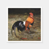 Hahn/Rooster/Gallisch Serviette (Vorderseite)