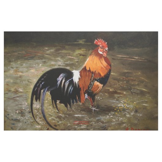Hahn/Rooster/Gallisch Stoff (Yard (91,4 cm))