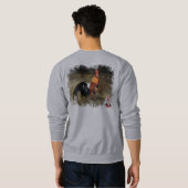 Hahn/Rooster/Gallisch Sweatshirt (Schwarz voll)