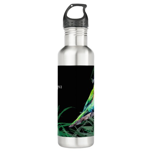 Hahn´s Macaw 710 ml Wasserflasche Edelstahlflasche (Vorderseite)