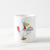 Hahn serviert Essen Kaffeetasse (Mittel)