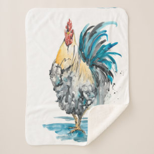 Hahn-Spritzen - Aquarell-Porträt Sherpadecke