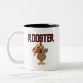 Hahn-T - Shirts und Geschenke Zweifarbige Tasse (Links)