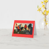 Hahn-Traumteam Karte (Gelbe Blume)