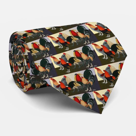 Hahn-Traumteam Krawatte (Gerollt)