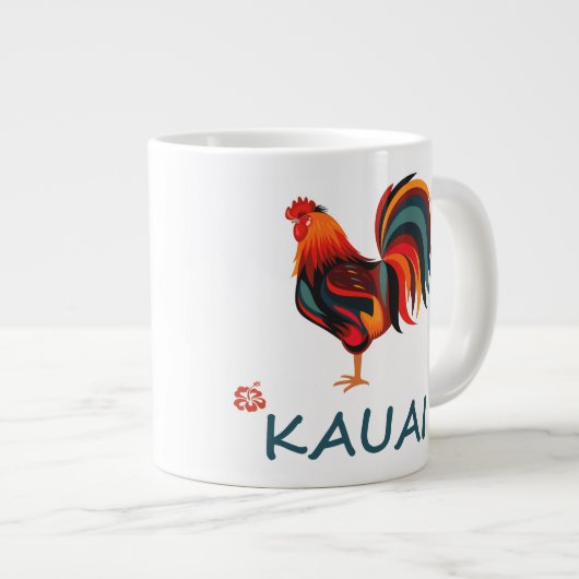 Hahn-Tunnel-bohrwagenTasse Kauais hawaiische Jumbo-Tasse (Vorderseite Rechts)