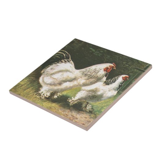 Hahn und Henne Fliese (Seite)