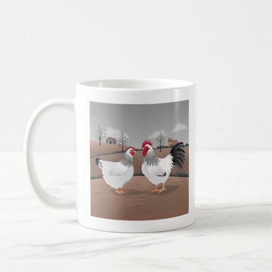 Hahn und Henne Kaffeetasse (Links)