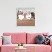 Hahn und Henne Leinwanddruck (Insitu (Wohnzimmer))