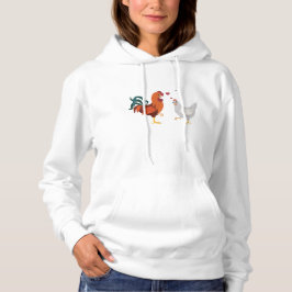 Hahn und Henne verliebt Damen Hoodie – Süße Farm 