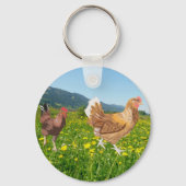 Hahn und Huhn 2  Schlüsselanhänger (Rückseite)