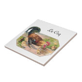 Hahn und Küken Fliese (Seite)