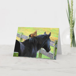 Hahn und Stute Karte