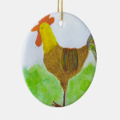 Hahn-Verzierung Keramikornament (Rechts)