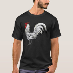 Hahn Vintage Landhaus-Dekor Huhn T-Shirt