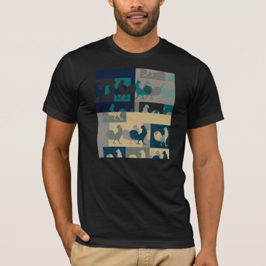 Hahn-Vintager T - Shirt (Vorderseite)