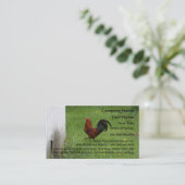 Hahn-Visitenkarteschablone Visitenkarte (Stehend Vorderseite)